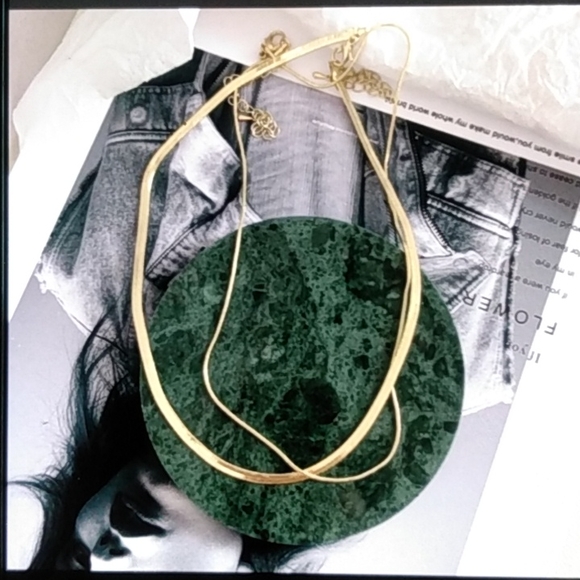 18k Gold plated Boho Double Layer Necklace - Picture 4 of 7